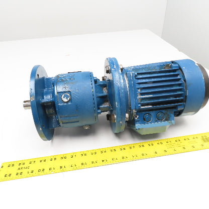 Hydro-Mec Type 22 36.45:1 Ratio Gear Motor 46.6RPM Output .9kW 220-480V 50/60Hz