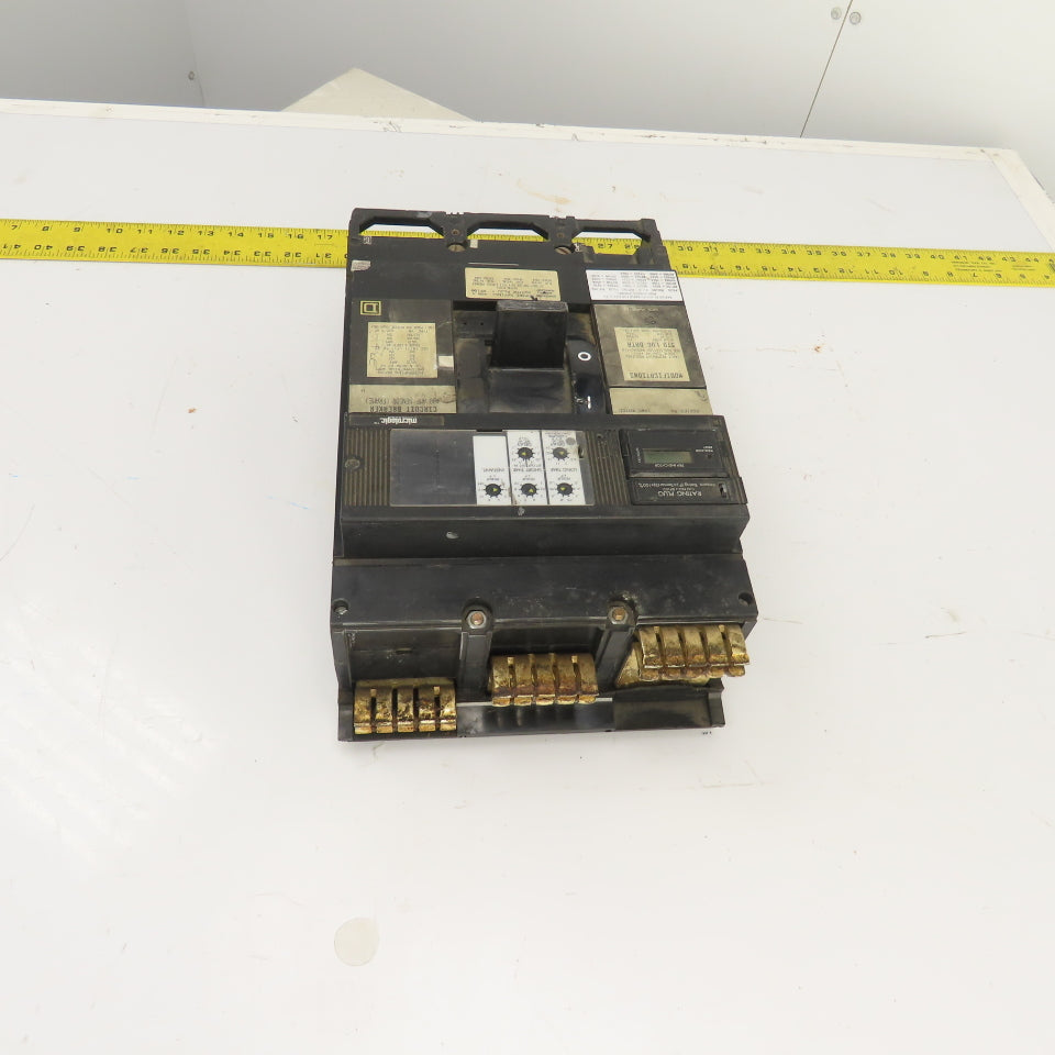 Square D ME36400LS 400A Circuit Breaker W/Micrologic Trip Unit RP100 600VAC