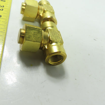 Hoke 6325 F4B 1/4" Npt Brass In-line Filter 40-55 Micron 3000PSI Lot Of 2