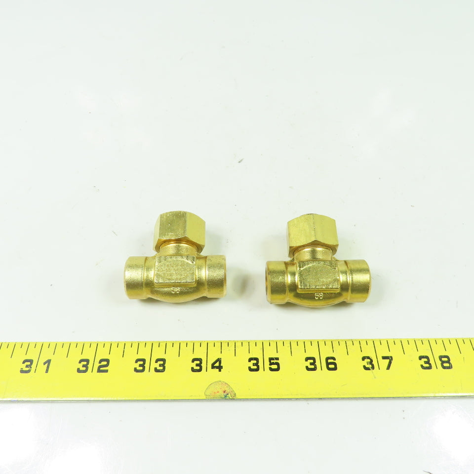 Hoke 6325 F4B 1/4" Npt Brass In-line Filter 40-55 Micron 3000PSI Lot Of 2
