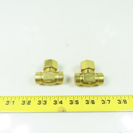 Hoke 6325 F4B 1/4" Npt Brass In-line Filter 40-55 Micron 3000PSI Lot Of 2