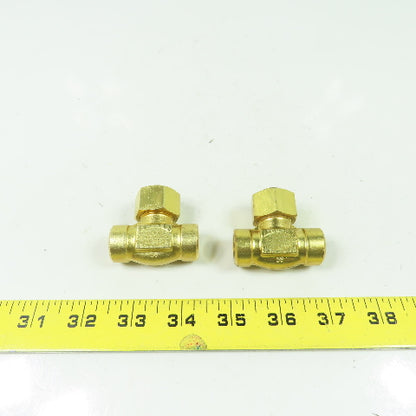 Hoke 6325 F4B 1/4" Npt Brass In-line Filter 40-55 Micron 3000PSI Lot Of 2
