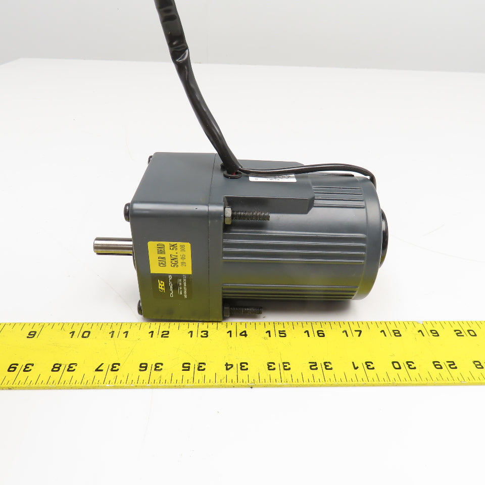 Oubang 5IK40RGN-C 220V 50/60Hz 1300/1600RPM 2 Speed Gear Motor 7.5:1 Ratio