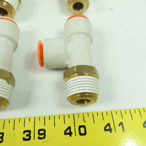 SMC 1/2" NPT x 1/2"x1/2" Push To Connect Run Tee Lot Of 10