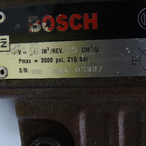 Bosch 0513400260 10Hp 230/460V 3Ph Variable Displacement Vane Pump