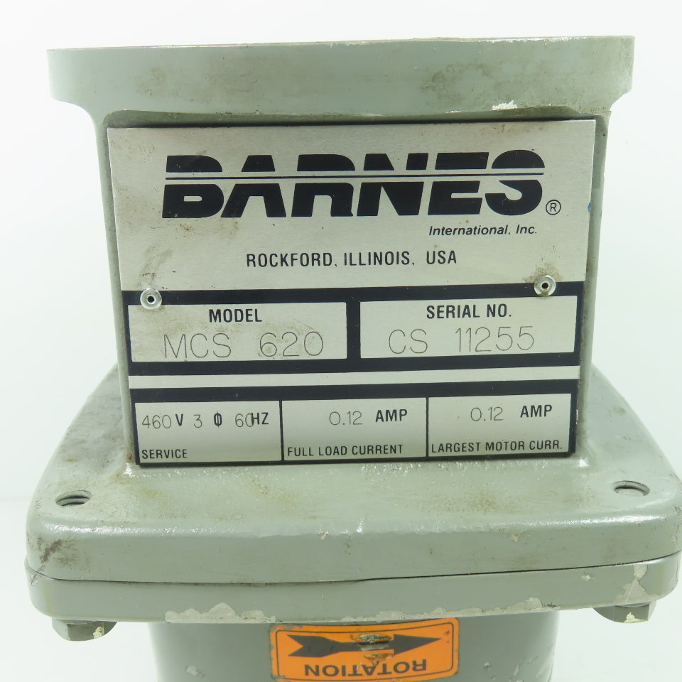 Barnes MCS-620 Magnetic Separator Gear Head Assembly 22G-12BR