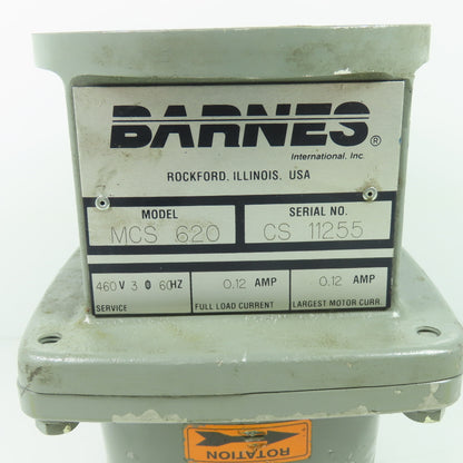 Barnes MCS-620 Magnetic Separator Gear Head Assembly 22G-12BR