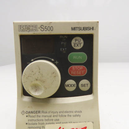 Mitsubishi FR-S520-0.4K-R Freqrol S500 0.4kW 200-240V Inverter Drive 0.5-120Hz
