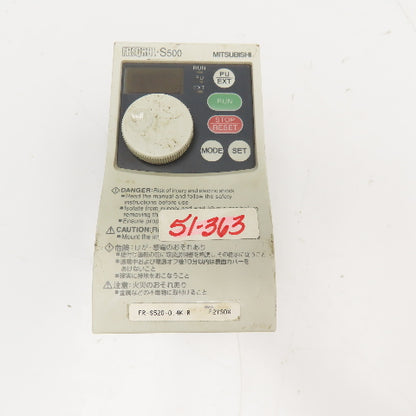 Mitsubishi FR-S520-0.4K-R Freqrol S500 0.4kW 200-240V Inverter Drive 0.5-120Hz