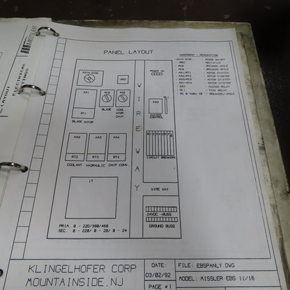 Missler EBS 11 11" x 11" Horizontal Automatic Bandsaw 208V 3PH "Needs Repair"