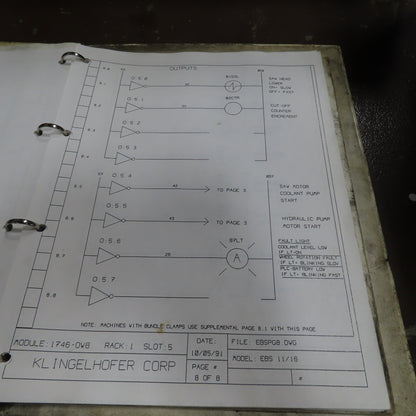Missler EBS 11 11" x 11" Horizontal Automatic Bandsaw 208V 3PH "Needs Repair"
