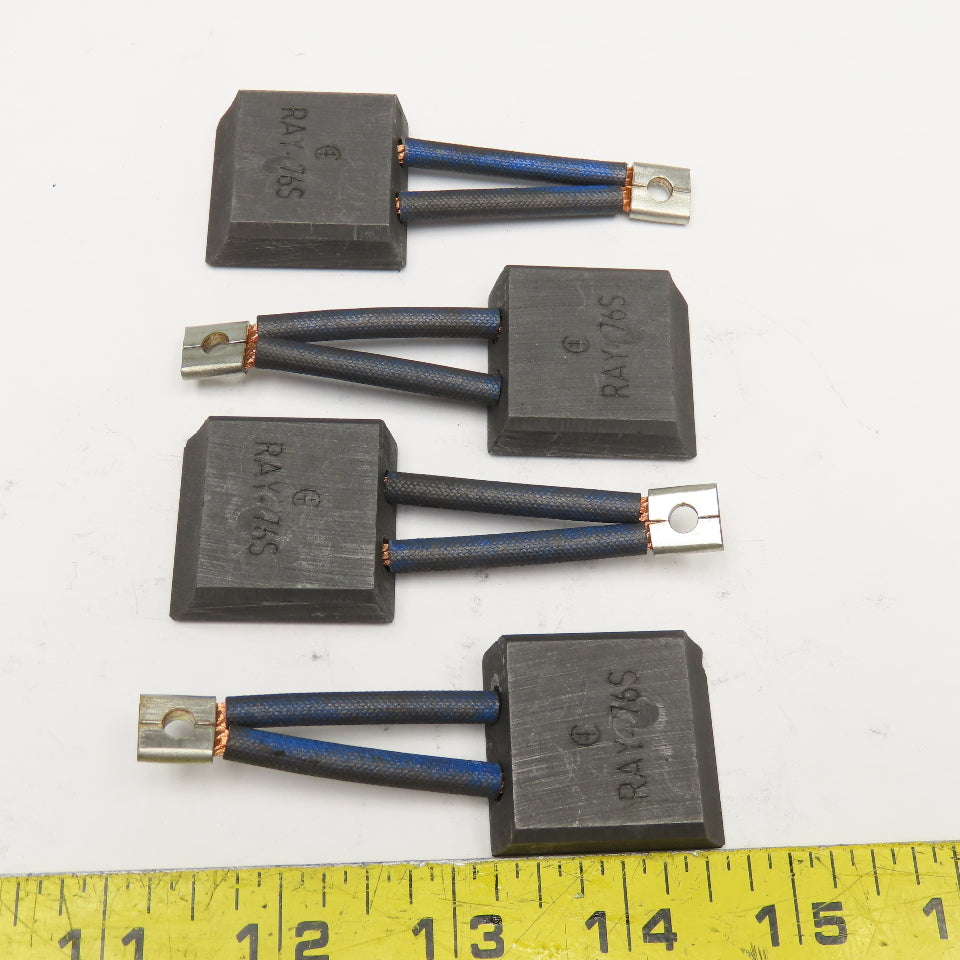 RAY-76S 1-1/4" x 1/2" Forklift Carbon Brush Set Lot Of 4