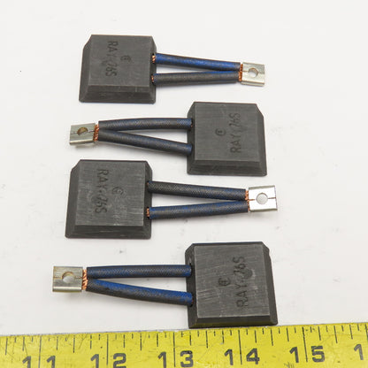RAY-76S 1-1/4" x 1/2" Forklift Carbon Brush Set Lot Of 4