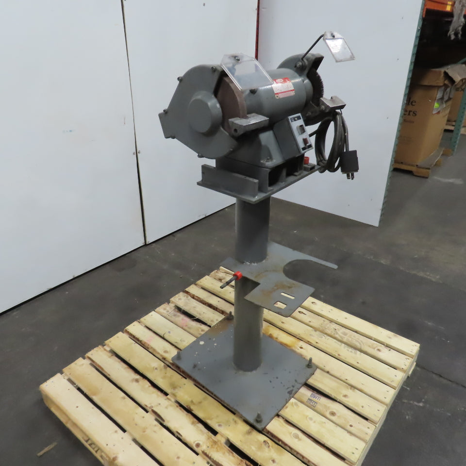 Dayton 2Z342J 8" 3/4HP Dual Wheel Pedestal Bench Grinder 230/460V 3PH 3450RPM