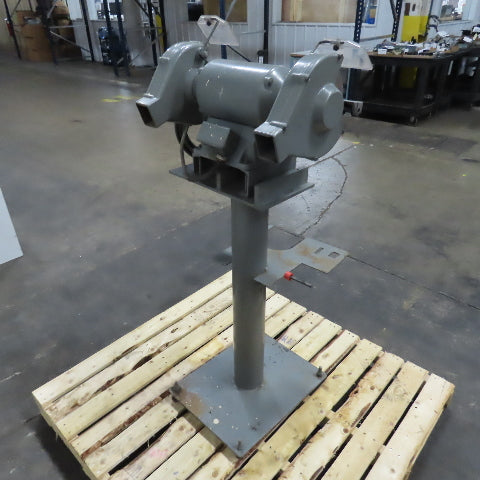 Dayton 2Z342J 8" 3/4HP Dual Wheel Pedestal Bench Grinder 230/460V 3PH 3450RPM