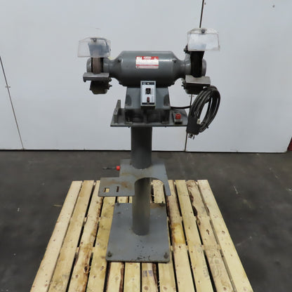 Dayton 2Z342J 8" 3/4HP Dual Wheel Pedestal Bench Grinder 230/460V 3PH 3450RPM