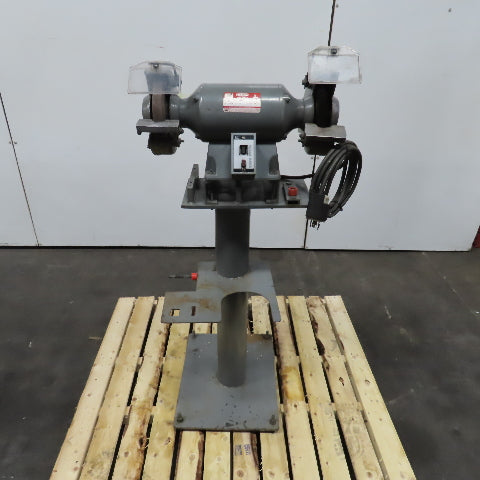 Dayton 2Z342J 8" 3/4HP Dual Wheel Pedestal Bench Grinder 230/460V 3PH 3450RPM