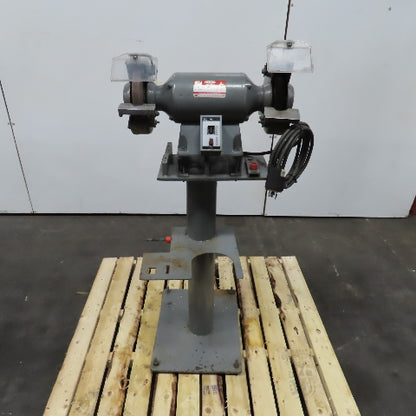 Dayton 2Z342J 8" 3/4HP Dual Wheel Pedestal Bench Grinder 230/460V 3PH 3450RPM