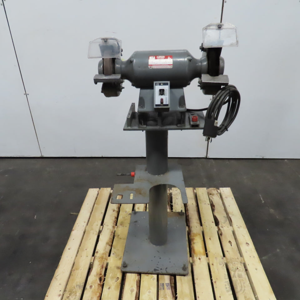 Dayton 2Z342J 8" 3/4HP Dual Wheel Pedestal Bench Grinder 230/460V 3PH 3450RPM