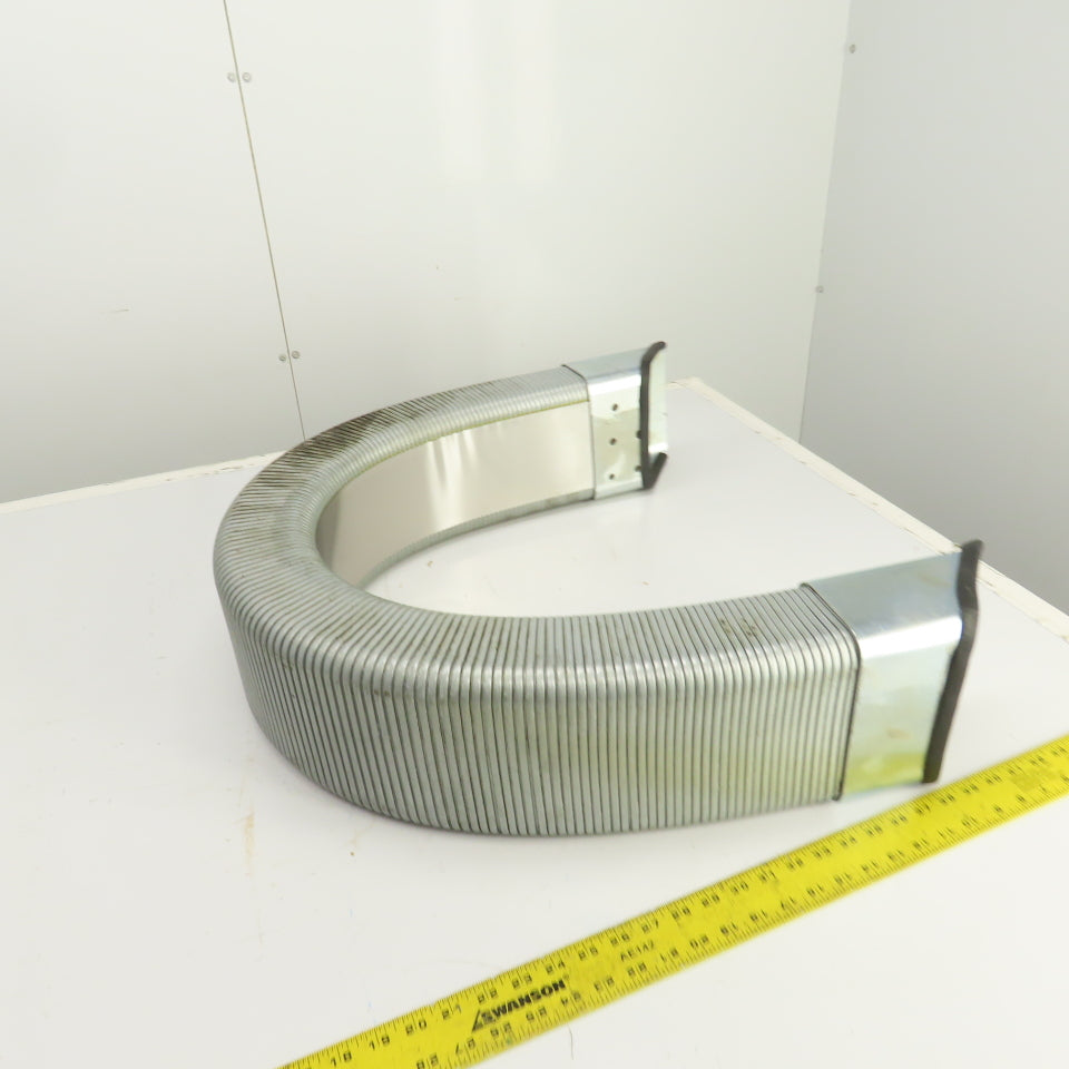 51" OAL Enclosed Cable Carrier Energy Chain 6" x 3-1/2" ID W/Anchors