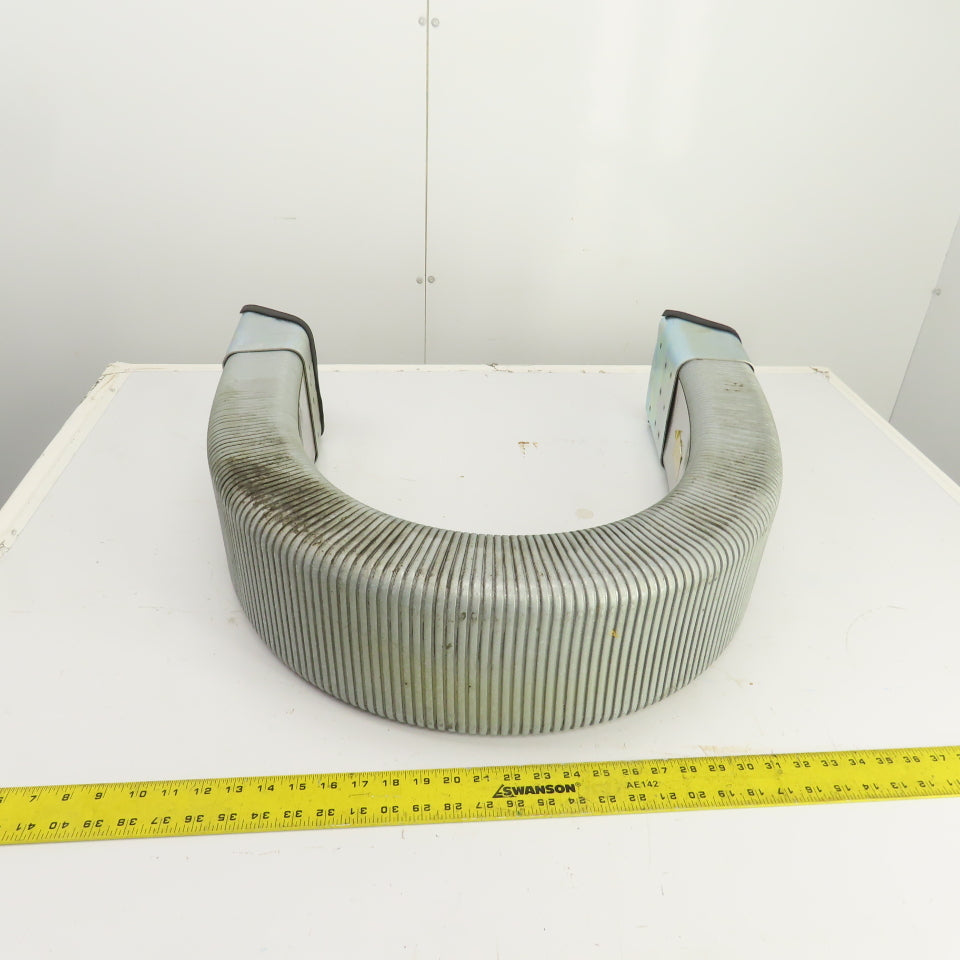 51" OAL Enclosed Cable Carrier Energy Chain 6" x 3-1/2" ID W/Anchors