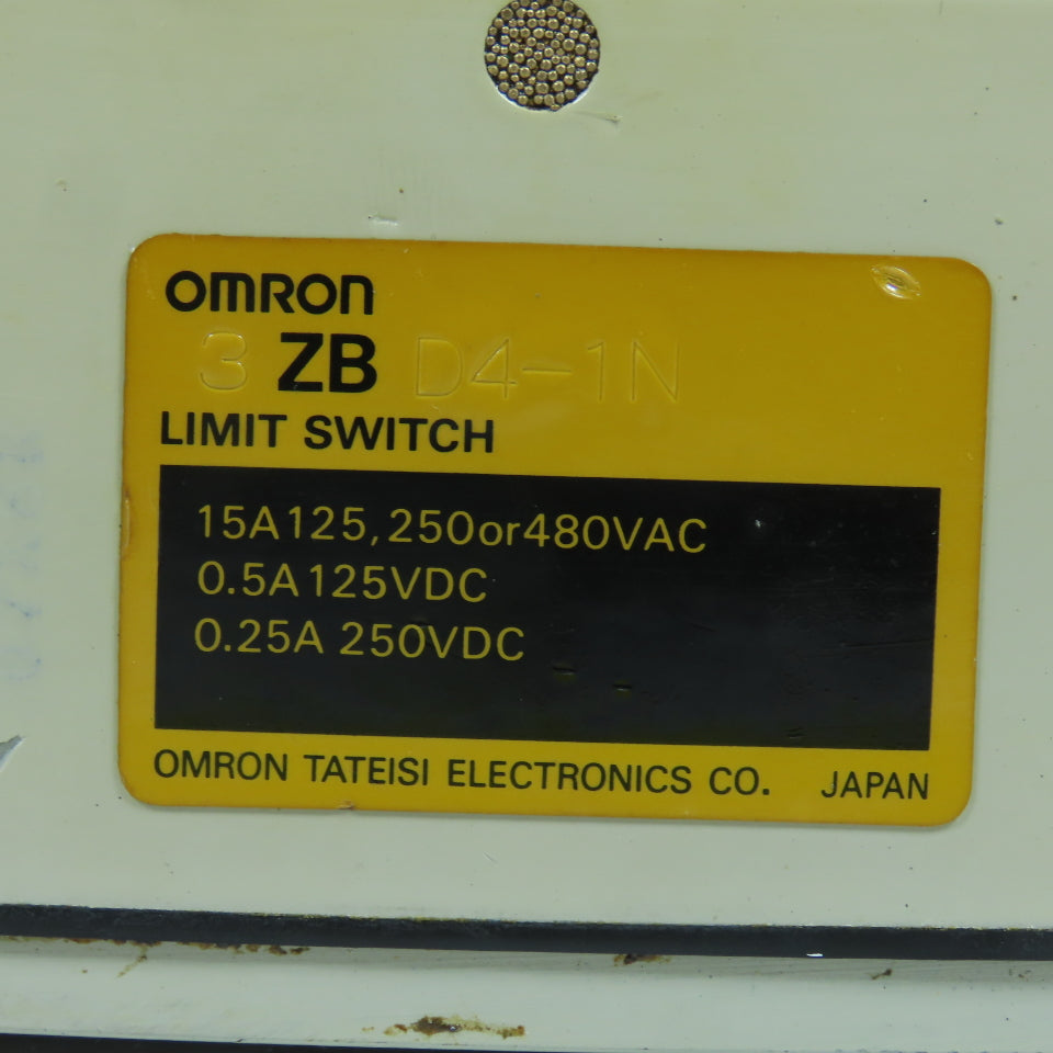 Omron 3ZBD4-1N 15A 3-Position Limit Switch 125/250/480V AC