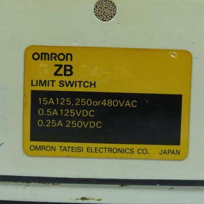 Omron 3ZBD4-1N 15A 3-Position Limit Switch 125/250/480V AC
