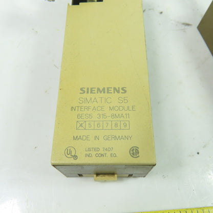 Siemens 6ES5 315-8MA11 Interface Module PLC Simatic S5