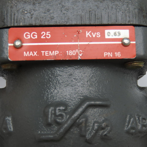 Danfoss GG25 KVS 0.63 IVR 1/2" Steam Hot Water Valve