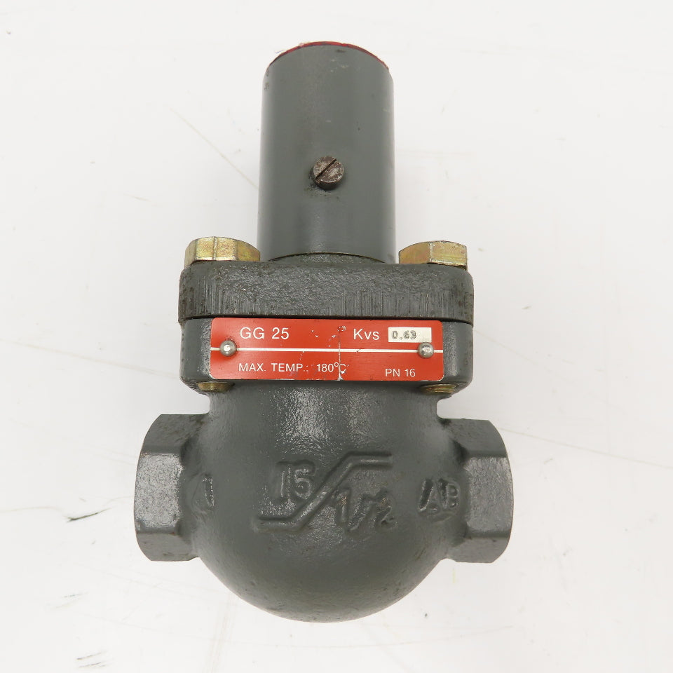 Danfoss GG25 KVS 0.63 IVR 1/2" Steam Hot Water Valve