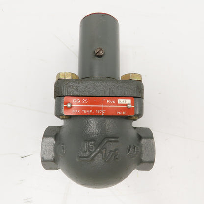 Danfoss GG25 KVS 0.63 IVR 1/2" Steam Hot Water Valve