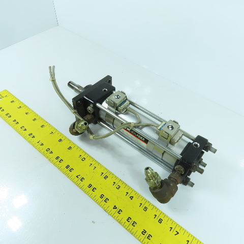 SMC CHDAF40-105-69L-X Hydraulic Cylinder 40mm Bore 105mm Stroke W/ Sensors