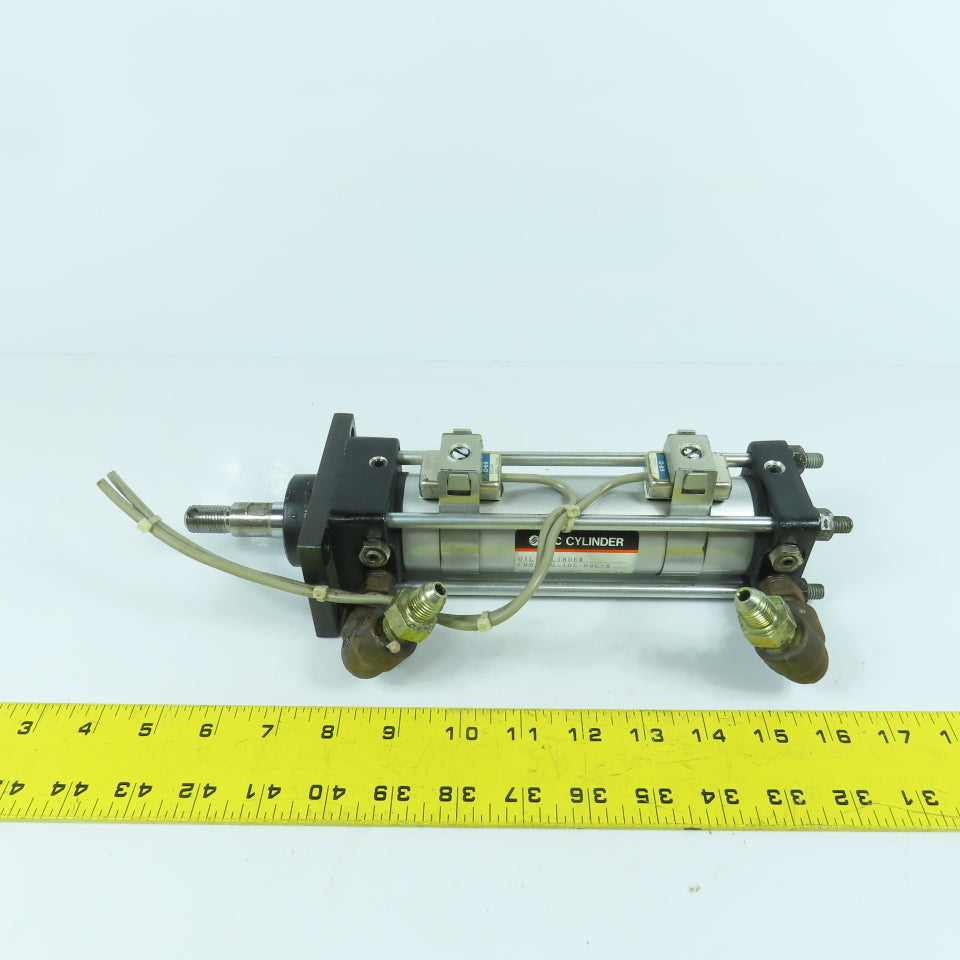 SMC CHDAF40-105-69L-X Hydraulic Cylinder 40mm Bore 105mm Stroke W/ Sensors