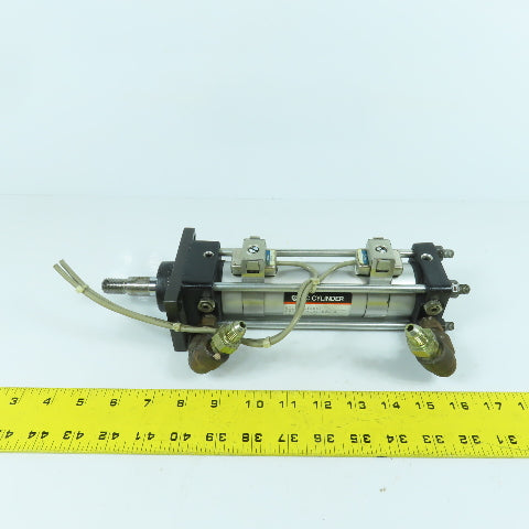 SMC CHDAF40-105-69L-X Hydraulic Cylinder 40mm Bore 105mm Stroke W/ Sensors