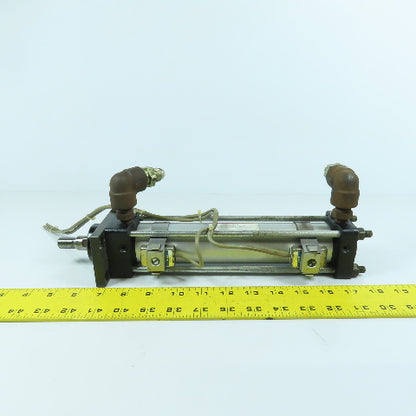 SMC CHDAF40-162-69L Hydraulic Cylinder 40mm Bore 162mm Stroke W/ Sensors