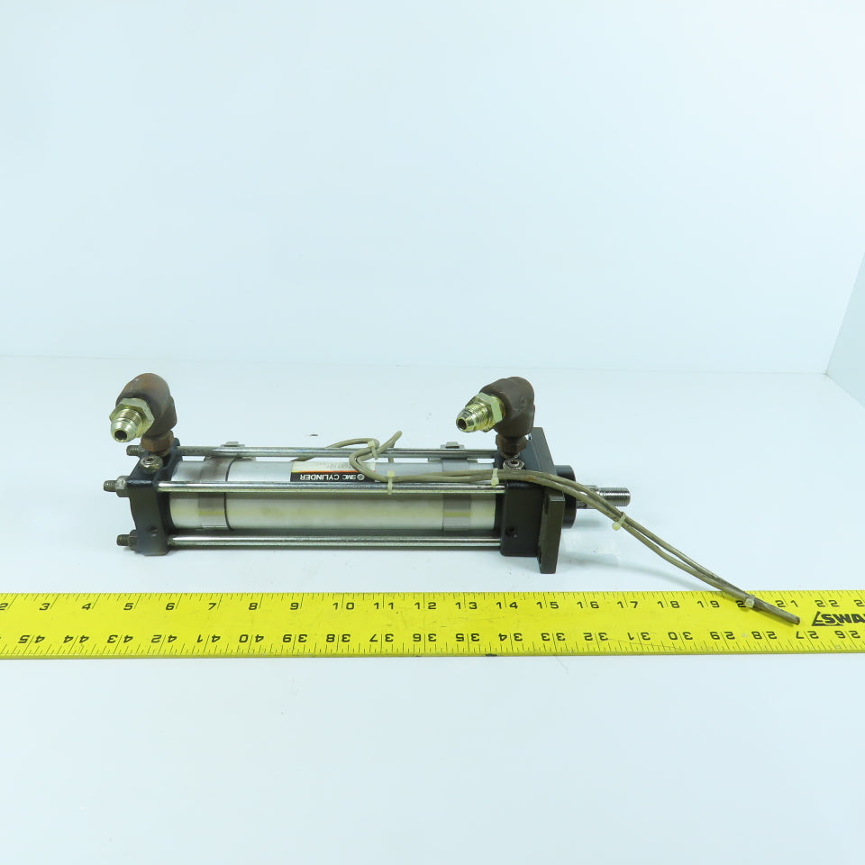 SMC CHDAF40-162-69L Hydraulic Cylinder 40mm Bore 162mm Stroke W/ Sensors
