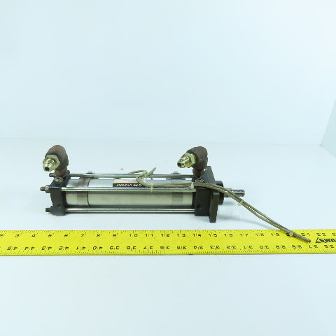 SMC CHDAF40-162-69L Hydraulic Cylinder 40mm Bore 162mm Stroke W/ Sensors
