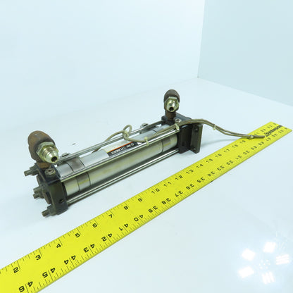 SMC CHDAF40-162-69L Hydraulic Cylinder 40mm Bore 162mm Stroke W/ Sensors