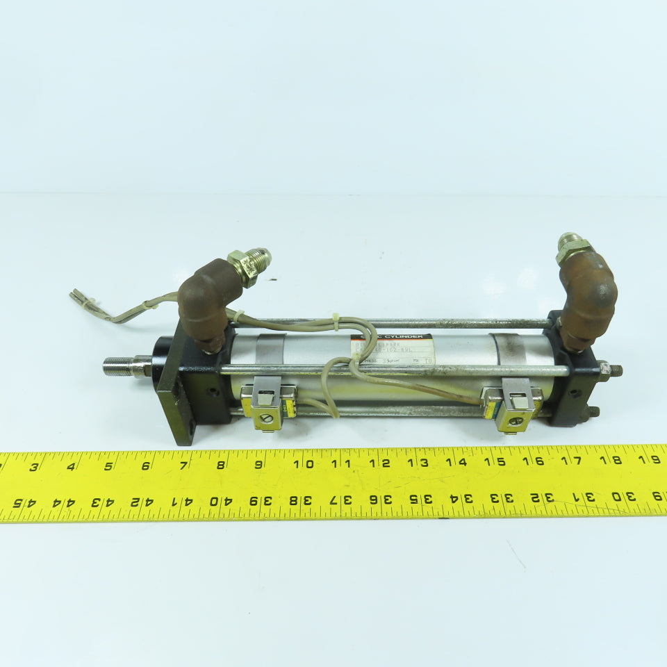 SMC CHDAF40-162-69L Hydraulic Cylinder 40mm Bore 162mm Stroke W/ Sensors