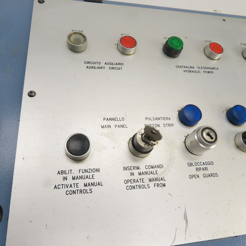 Sinico Operator Control Panel W/ E-Stop, Selector & Push Switches Indicators