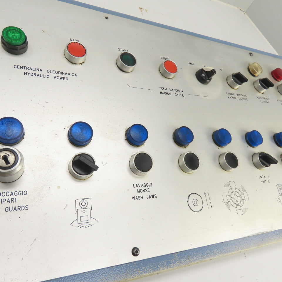 Sinico Operator Control Panel W/ E-Stop, Selector & Push Switches Indicators