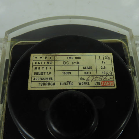 Tsuruga TME-80B Horizontal Panel Meter 0-120% Class 2.5