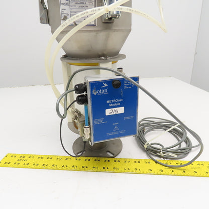 Motan MV02-M-151 Dry Bulk Material Loader Hopper W/ Metronet Module 1.4L Approx.