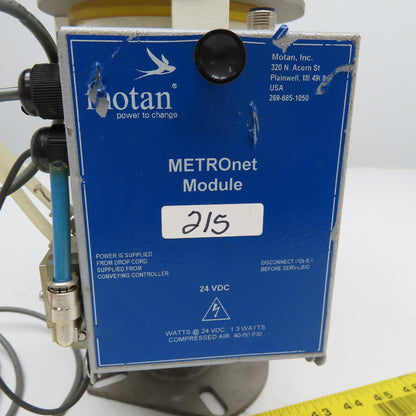 Motan MV02-M-151 Dry Bulk Material Loader Hopper W/ Metronet Module 1.4L Approx.