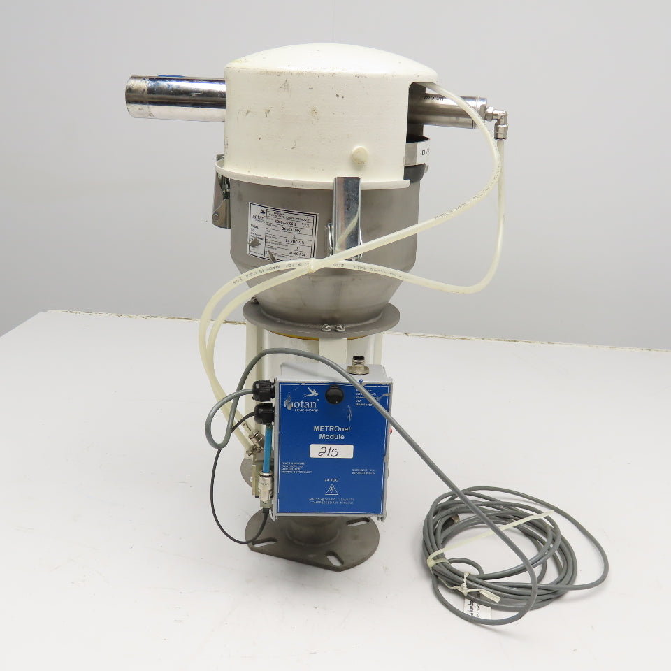 Motan MV02-M-151 Dry Bulk Material Loader Hopper W/ Metronet Module 1.4L Approx.