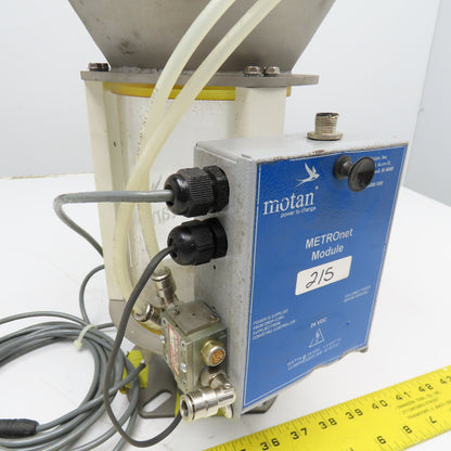 Motan MV02-M-151 Dry Bulk Material Loader Hopper W/ Metronet Module 1.4L Approx.