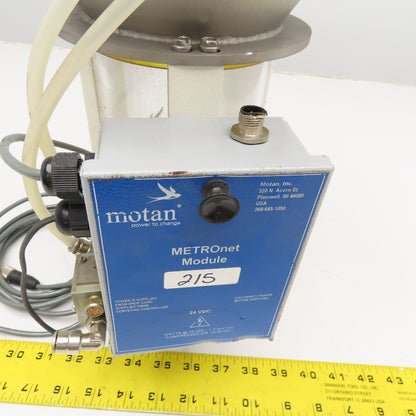 Motan MV02-M-151 Dry Bulk Material Loader Hopper W/ Metronet Module 1.4L Approx.