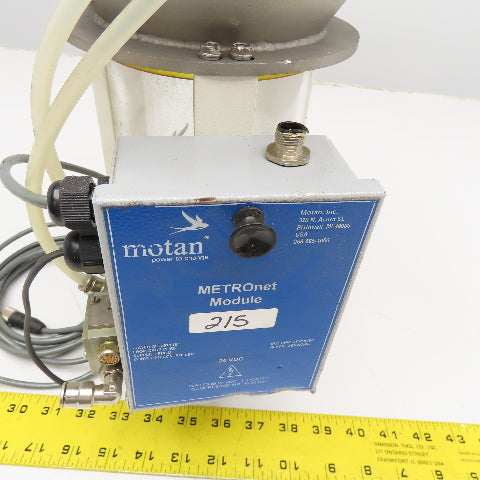Motan MV02-M-151 Dry Bulk Material Loader Hopper W/ Metronet Module 1.4L Approx.