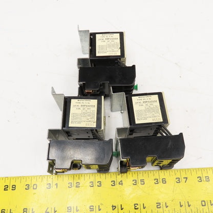 Matsushita BMP650504 220V 2.2kW Max Contactor 24VDC Coil Misc Overloads Lot Of 3