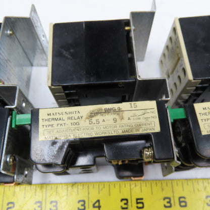 Matsushita BMP650504 220V 2.2kW Max Contactor 24VDC Coil Misc Overloads Lot Of 3
